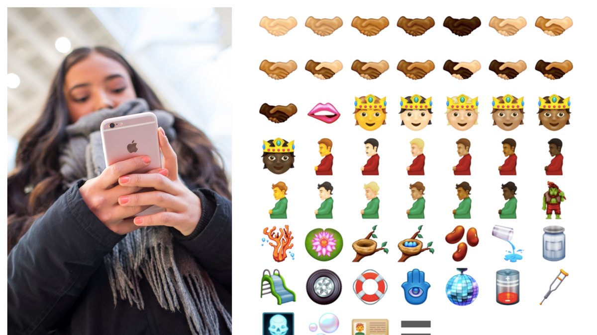 37 nya emojis väntas rullas ut under 2021 och 2022.